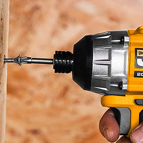 JCB Tools - JCB 20V Cordless Brushless Impact Driver Power Tool - 5.0Ah Battery, Charger, Zip Case - Compact Screwdriver For Home Improvements And Professionals, Decking, Removing Bolts, Long Screws