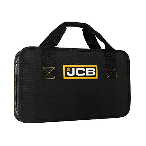 JCB Tools - JCB 20V Cordless Brushless Impact Driver Power Tool - 5.0Ah Battery, Charger, Zip Case - Compact Screwdriver For Home Improvements And Professionals, Decking, Removing Bolts, Long Screws