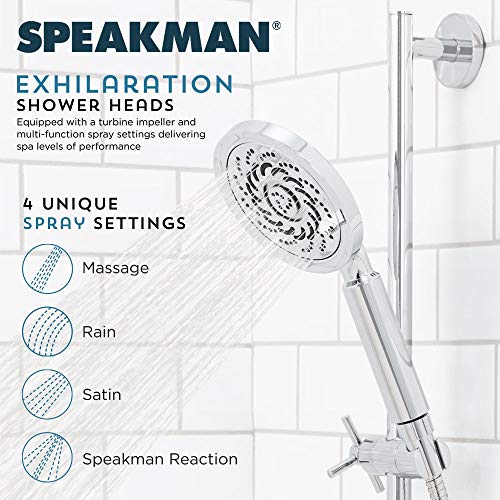 Speakman VS-5000-E15 Neo Exhilaration High Pressure Hand Held Shower Head, 1.5 GPM, Polished Chrome