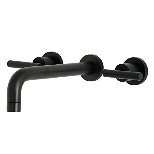 Kingston Brass KS8020CML Manhattan Tub Faucet, Matte Black, 12.5 x 10 x 3.06