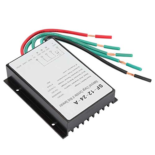 Wind Turbine Controller, Walfront Automatic 12V/24V 300W/600W IP67 Waterproof Wind Charge Controller Generator Regulator for Solar Street Lamp Courtyard Lamp