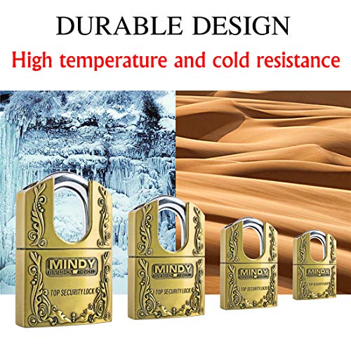 3 Keys 40mm Heavy Duty Warehouse Shrouded Hardened Keyed Padlock Top Security Lock