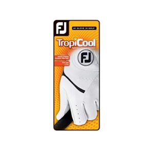 FootJoy TropiCool Gloves, White, Medium/Large