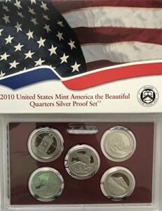2010 s silver national park quarter proof set comes in original us mint packaging proof