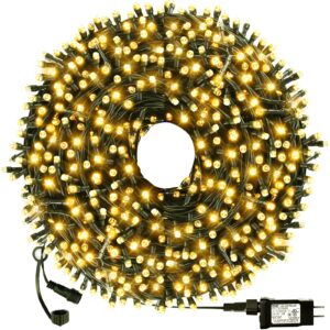 outylts christmas string lights end-to-end plug 8 modes 108ft 300 led ip55 outdoor waterproof ul certificated indoor fairy lights garden patio wedding christma trees parties decoration warm white