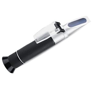 salinity refractometer, handheld 0 to 100% salinity refractometer salinometer portable sea water salt concentration tester meterwith automatic temperature compensation