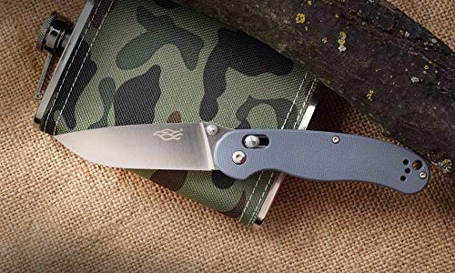 Firebird GANZO Folding Pocket Knife FB727S-GY 440C Stainless Steel Blade G10 Anti-Slip Handle with Clip Hunting Fishing Camping Gear Outdoor Folder EDC Pocket Knife (Gray)