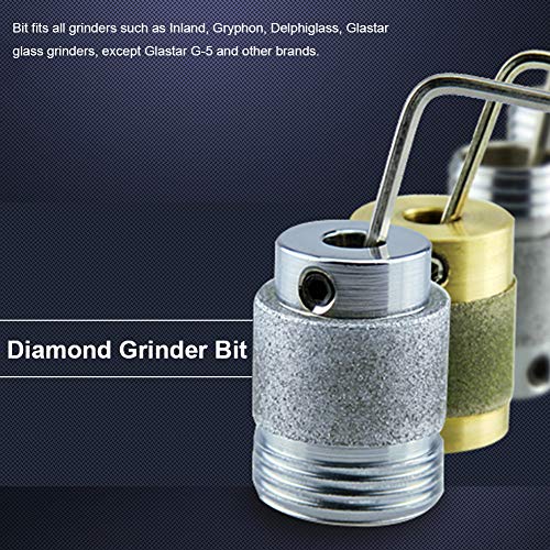 Diamond Grinding Bit Stained Ceramic Glass Abrasive Tool for Inland Gryphon Delphiglass Glastar Glass Grinder (MCB34)