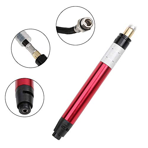 Pneumatic Air Micro Die Grinder Sets,3mm Chuck Pencil Type Polishing Engraving Grinding Pneumatic Tools 58000RPM