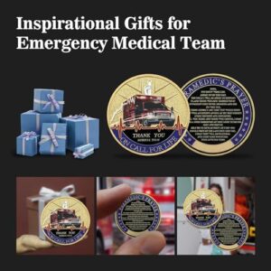 Medical Services EMT/EMS Challenge Coin Paramedic's Prayer Thank You Coin