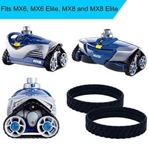 ATIE MX8 Elite MX6 Elite MX8 MX6 Pool Cleaners Tire Track R0526100 Replacement for Zodiac MX8 Elite, MX6 Elite, MX8, Mx6 Pool Cleaner Tire Track R0526100 (4 Pack)