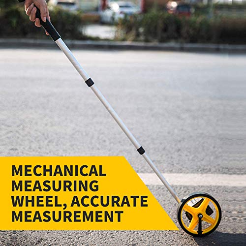 Zozen Measuring Wheel Telescopic Measure Wheel 6-Inch, Distance Measuring Wheel in Feet and Inches with Starting Point Arrow