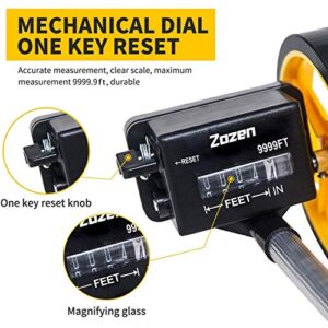 Zozen Measuring Wheel Telescopic Measure Wheel 6-Inch, Distance Measuring Wheel in Feet and Inches with Starting Point Arrow