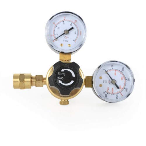 Gas Welding Regulator Welder Welding Argon CO2 Flowmeter Mig Tig Pressure Flow Meter Gauge Type CGA580 Brass Construction