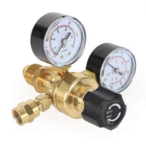 Gas Welding Regulator Welder Welding Argon CO2 Flowmeter Mig Tig Pressure Flow Meter Gauge Type CGA580 Brass Construction