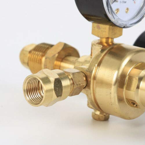 Gas Welding Regulator Welder Welding Argon CO2 Flowmeter Mig Tig Pressure Flow Meter Gauge Type CGA580 Brass Construction