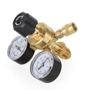 Gas Welding Regulator Welder Welding Argon CO2 Flowmeter Mig Tig Pressure Flow Meter Gauge Type CGA580 Brass Construction