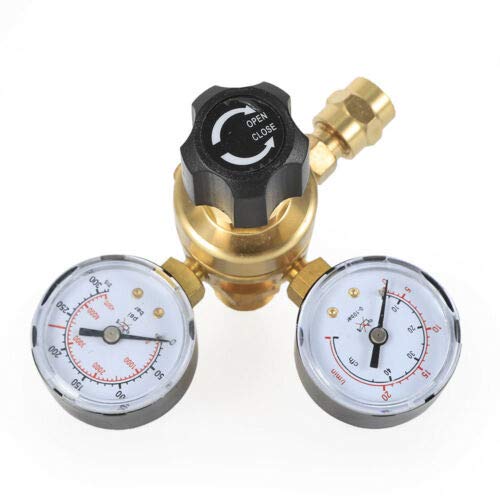 Gas Welding Regulator Welder Welding Argon CO2 Flowmeter Mig Tig Pressure Flow Meter Gauge Type CGA580 Brass Construction