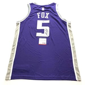 de'aaron fox signed jersey psa/dna sacramento kings autographed - autographed nba jerseys