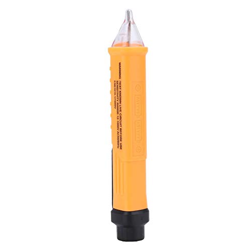 Voltage Test Pen, 802 High Accuracy Test Pencil Electric Voltage Detector Tester Pen 48-1000V/12-1000V electrical test equipment Voltage Test Pen (yellow)