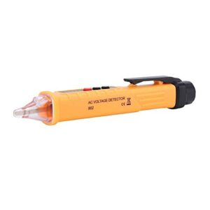 Voltage Test Pen, 802 High Accuracy Test Pencil Electric Voltage Detector Tester Pen 48-1000V/12-1000V electrical test equipment Voltage Test Pen (yellow)