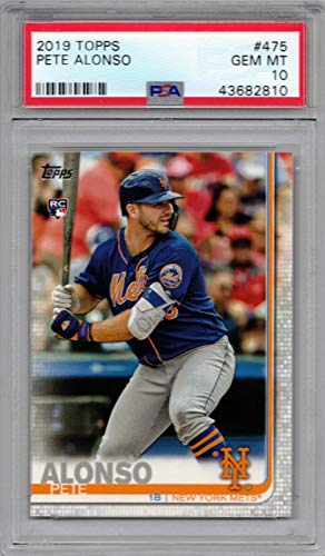 2019 Topps Series 2 - Peter Pete Alonso - New York Mets Baseball Rookie Card - GRADED PSA 10 GEM MINT RC #475