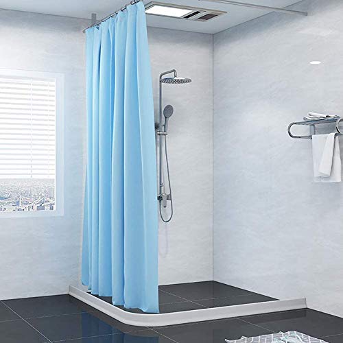 Duzzy 67 Inch Collapsible Shower Water Dam Shower Stopper Barrier and Retention System and Keeps Water Inside Threshold Dry and Wet Separation Suitable for Bathroom and Kitchen