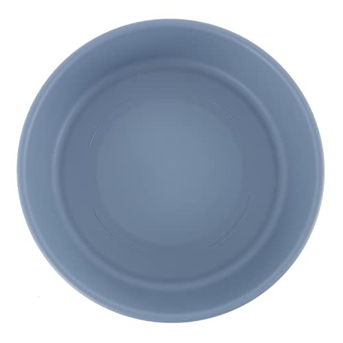 The HC Companies 12 Inch Round Plastic Classic Plant Saucer - Indoor Outdoor Plant Trays for Pots - 12.5"x12.5"x2.13" Slate Blue