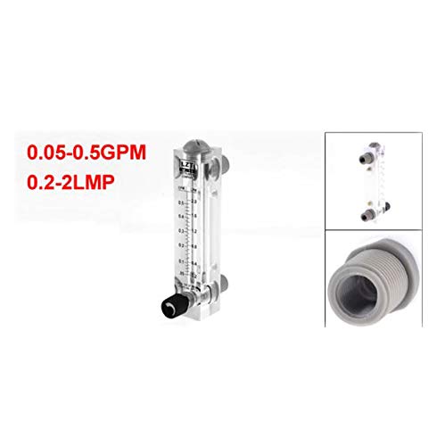 tatoko 1/2 Inch PT Thread 0.05-0.5GPM 0.2-2LMP Water Liquid Flow Meter Flowmeter