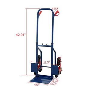 Stair Climbing Cart Portable Climbing Cart 440lb Largest Capacity Stair Climbing Hand Truck Heavy Duty Warehouse Appliance Cart