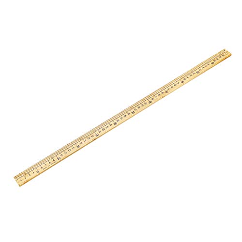 uxcell Straight Ruler 600mm 24 Inch Metric Measuring Tool Bamboo