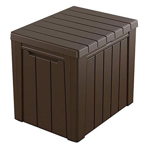 SC Classic Wood-Look Design Urban 30-Gallon Outdoor Deck Box/Storage Table