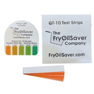 steramine quat test strips for food service, 30 x qt-10, test strips to measure 0-400 ppm, for testing sanitizing solutions made with steramine quaternary tablets, hydrion qt-10e, 2 x envelopes