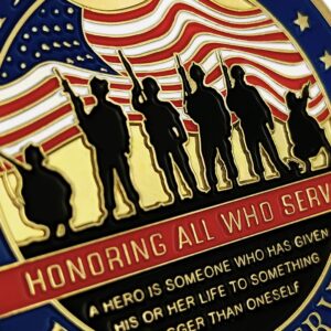 Military Veterans Challenge Coin Thank You for Your Service Appreciation Gift