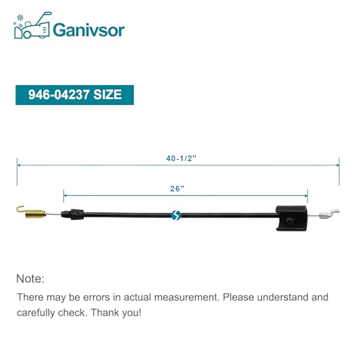 Ganivsor Replacement Single Stage Snow Blowers Clutch Cable for MTD 946-04237 746-04237