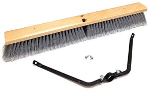 american select tubing 24” multi-surface push broom head with broom brace