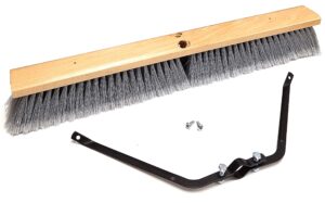 american select tubing 24” smooth-surface push broom head with broom brace