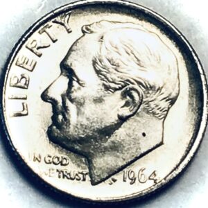 1964 P Roosevelt Silver Dime Seller About Uncirculated