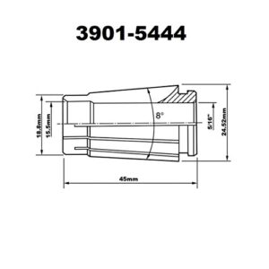 HHIP 3901-5444 Pro-Series Sk16 Lyndex Style Collet, 5/16" Size