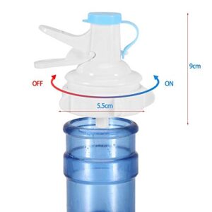 Fishlor Water Bottle Dispenser, Manual Operated 5 Gallon Bottle Jug Pump Drinking Water Spout Dispenser with Dustproof Cap, Water Bottle Pump