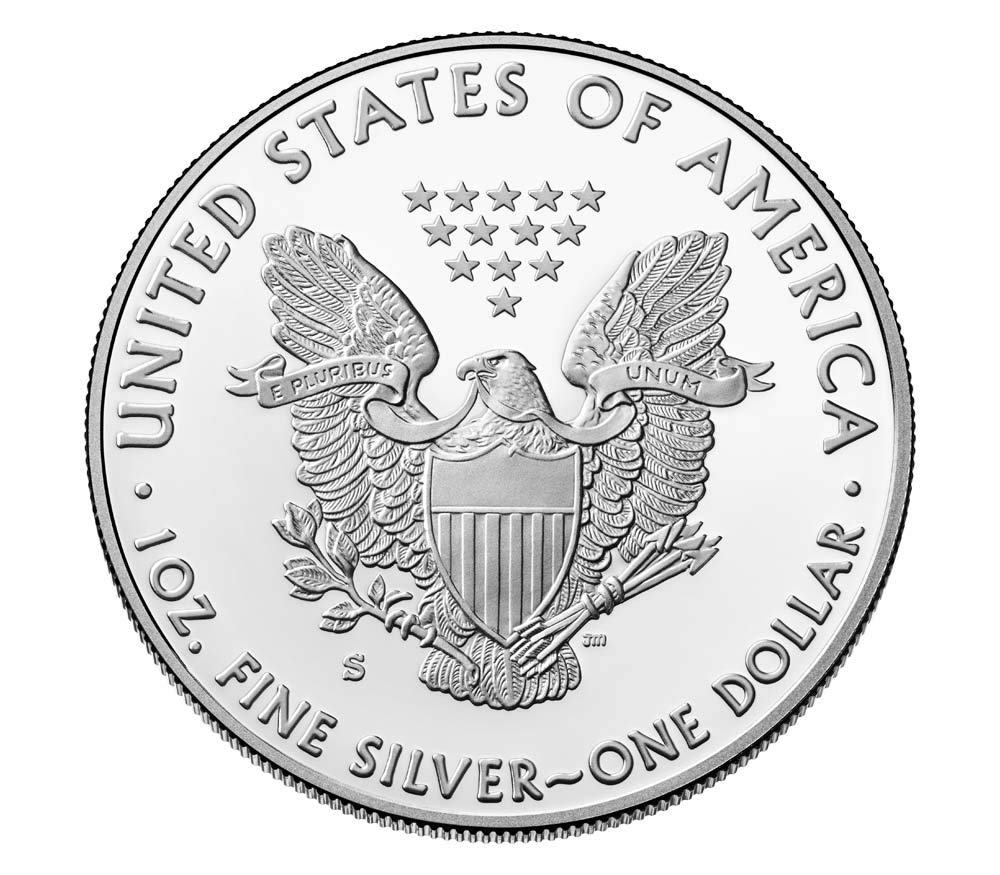 2019 S Proof Silver American Eagle Dollar PF1