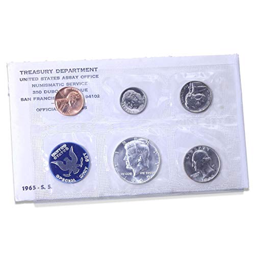 1965 Various Mint Marks Mint Set 1965 1966 1967 Special Mint Set SMS Run Original Envelopes Boxes 3 Sets 15 Coins Brilliant Uncirculated