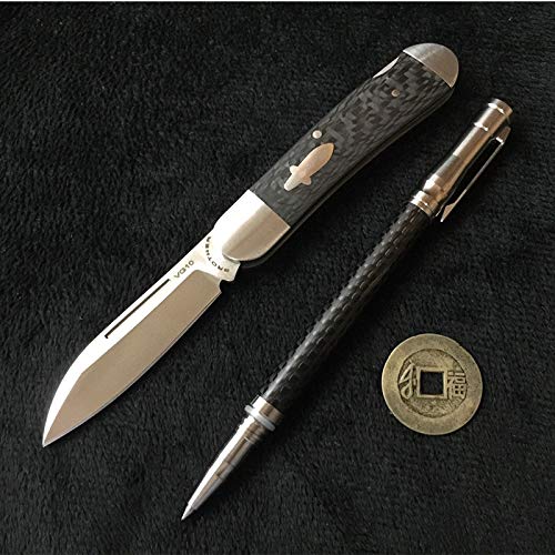 Watchman Brother 1503CF Cowfish VG10 Blade Knife Carbon Fiber Grips Lockback Pocket Knife …