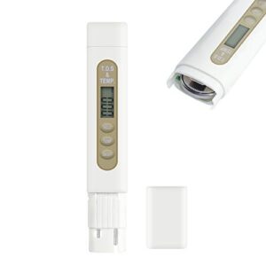 moor tds meter 2-in-1 digital tester pen for drinking water, hydroponics, coffee, aquarium, pool, hot tub, spa, filtration, ro system - detect ppm, ec, and hardness (tds)
