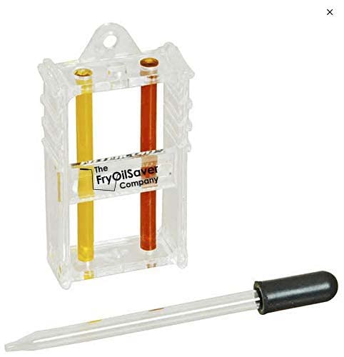 FryOilSaver Co, Fryer Oil Test Kit, Two Color Visual Guide with Eye Dropper, Monitor Shortening Quality of Oil Fryers, Oil Test Kit for Clear Frying Oil, FC3017B, FMP 538-1000