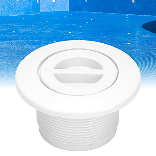 TOPINCN Pool Vacuum Lock Rotation Safety Wall Suction Outlet Fitting Replacement for Pool Cleaner Suction Outlet, 2in White