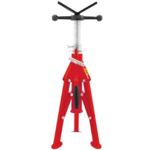 Mophorn V Head Pipe Stand 1/8"-12" Capacity,Adjustable Height 20"-37",Pipe Jack Stands 2500 lb. Load Capacity,Portable Folding Pipe Stands, Carbon Steel Body More Durable