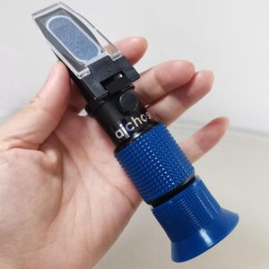 Aichose 0-80% Brix Meter Refractometer for Measuring Sugar Content in Fruit, Honey, Maple Syrup and Other Sugary Drink, with Automatic Temperature Compensation Function