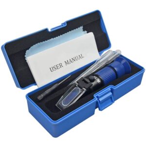 Aichose 0-80% Brix Meter Refractometer for Measuring Sugar Content in Fruit, Honey, Maple Syrup and Other Sugary Drink, with Automatic Temperature Compensation Function