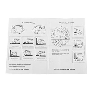 Fillet Weld Set Welding Gauge Gage Test Ulnar Welder Inspection Gauge Both Inch and Metric for Testing of Boilers, Bridges, Shipbuilding, Pressure VES